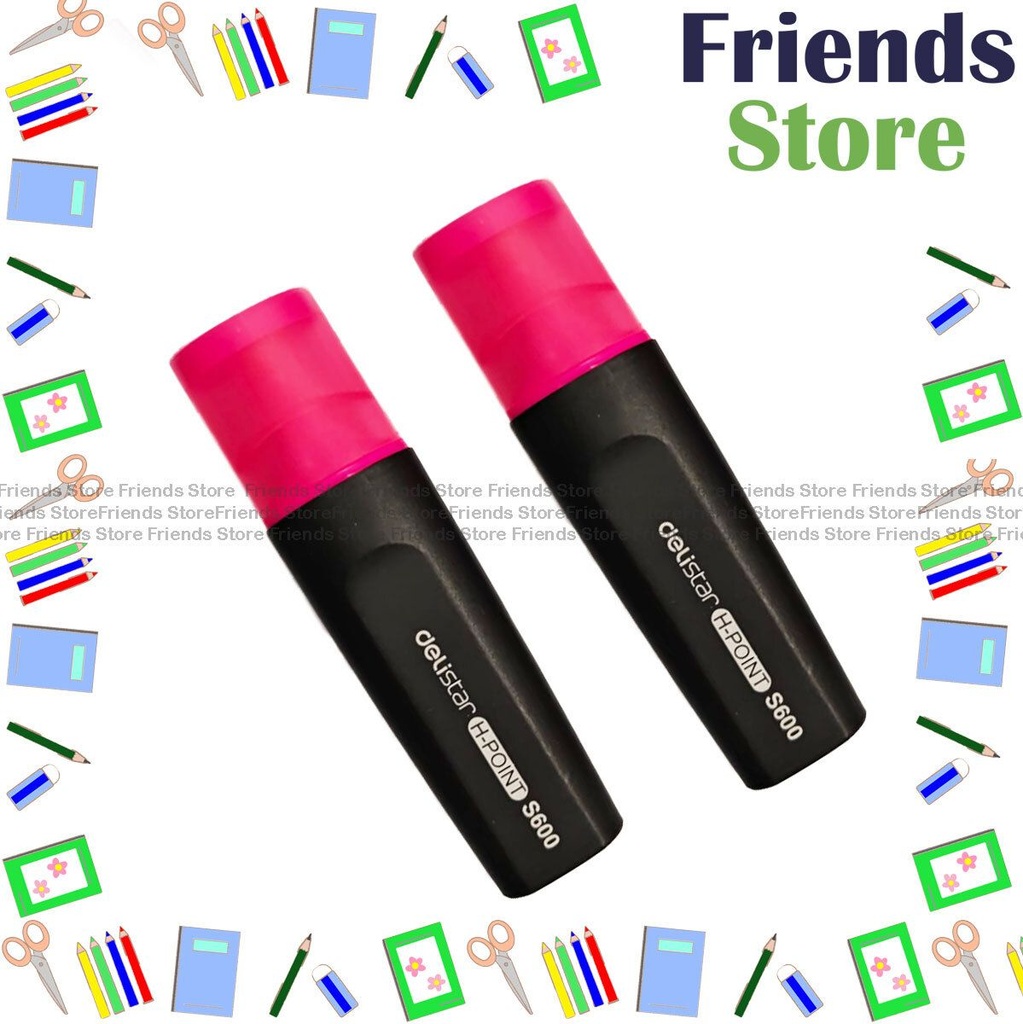 [125012N1] deli - S600 Highlighter (PINK)  X 2