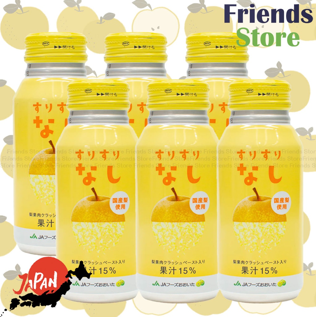 [40123J] JA FOOD - Japan Oita Tsuburana Pear Drink (190g X 6)