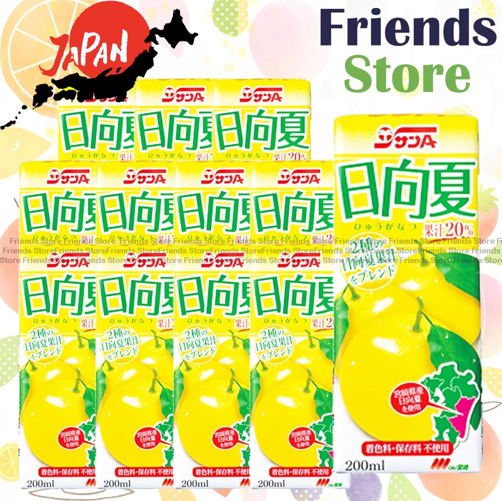 宮崎縣農協果汁株式會社 - 日本20%日向夏柑橘飲品 (200毫升 X 12)