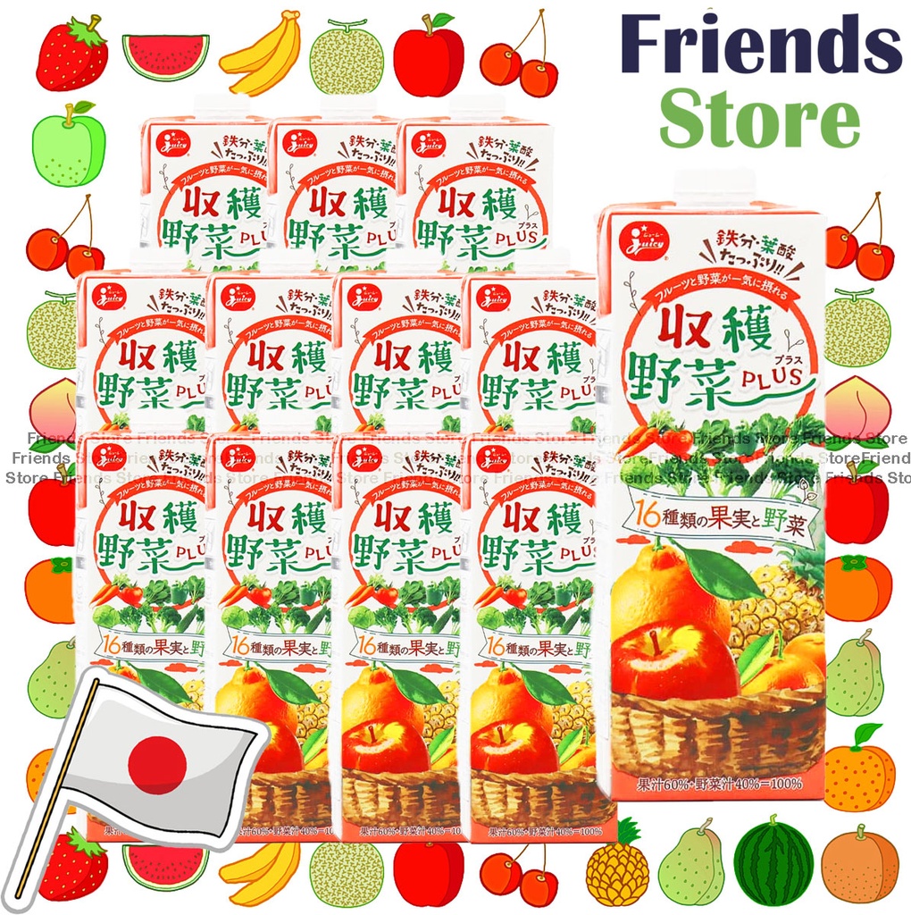 [40123R] Kumamoto - Japan Harvest Vegetable Plus Juice (200ml X 12)