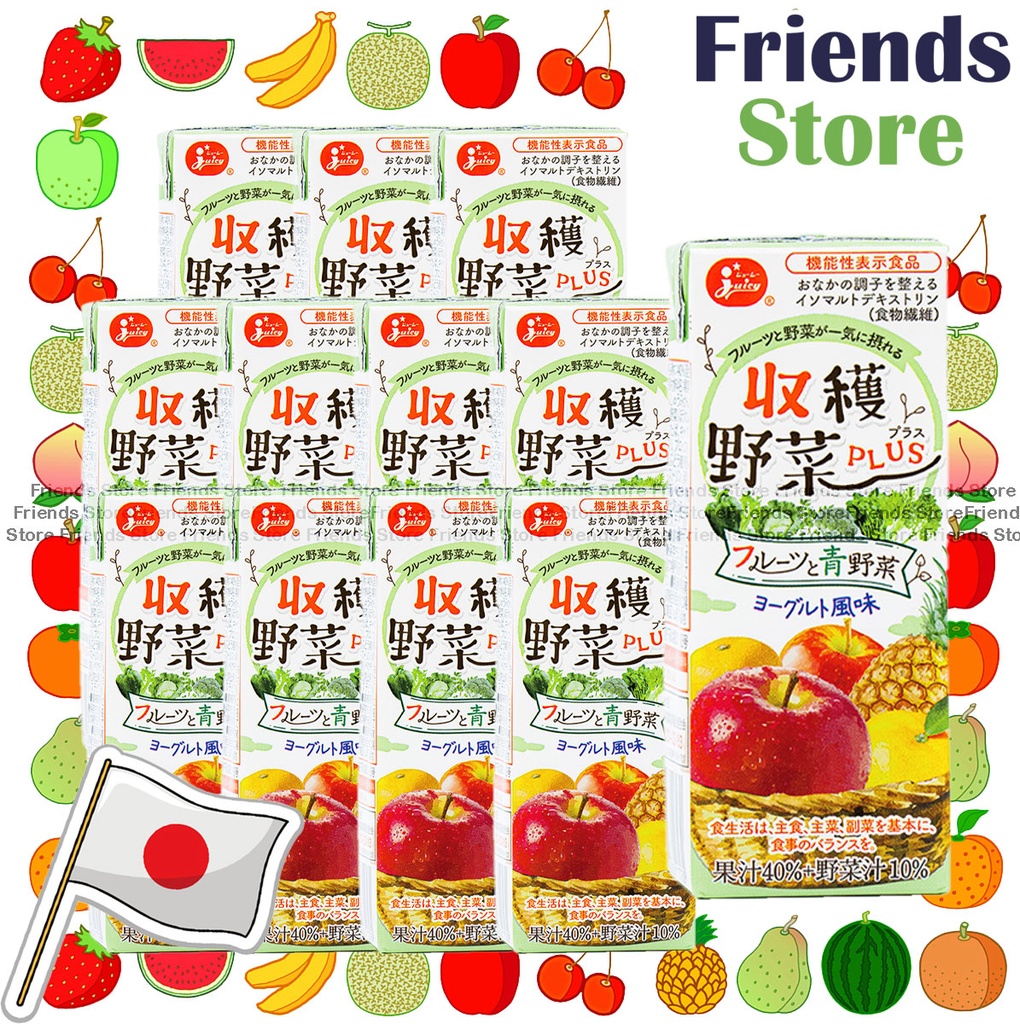 [40123Q] Kumamoto - 実りの野菜プラス (果実・葉野菜)﻿ (200ml X 12)