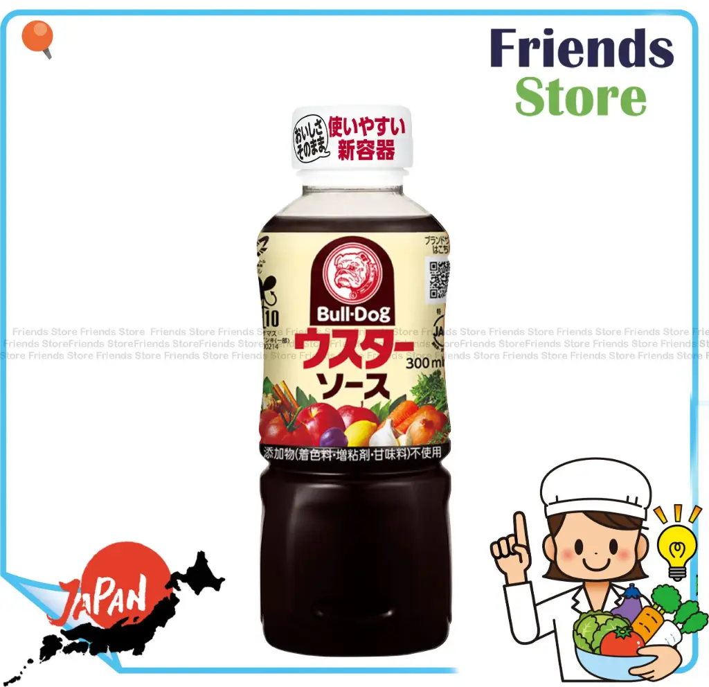 BULLDOG - Bull-Dog Worcestershire Sauce (300ml) *Authorized goods of HK