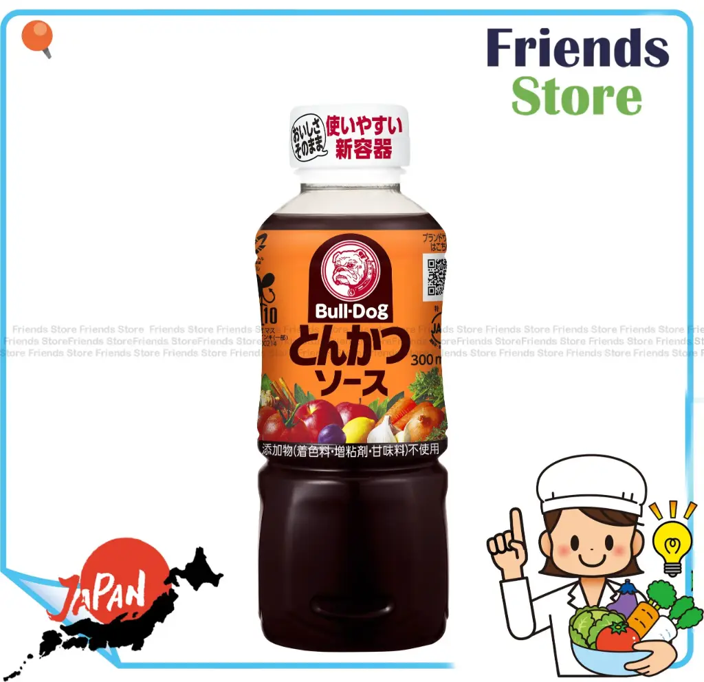 BULLDOG - Bull-Dog Vegetable & Fruit Sauce (Tonkatsu Sauce) 300ml *Authorized goods of HK