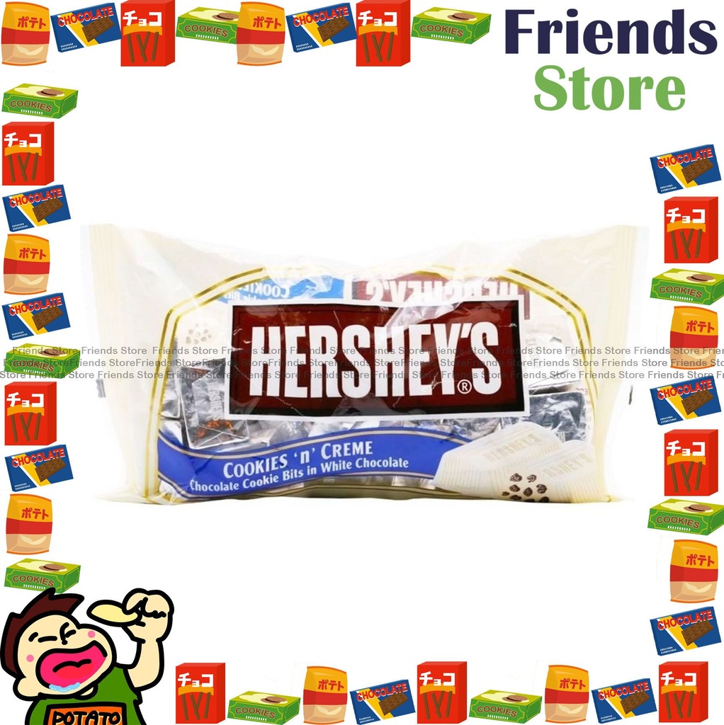 HERSHEY - 너겟 쿠키 앤 크림 화이트 초콜릿 (쿠키 조각 함유) (260g)