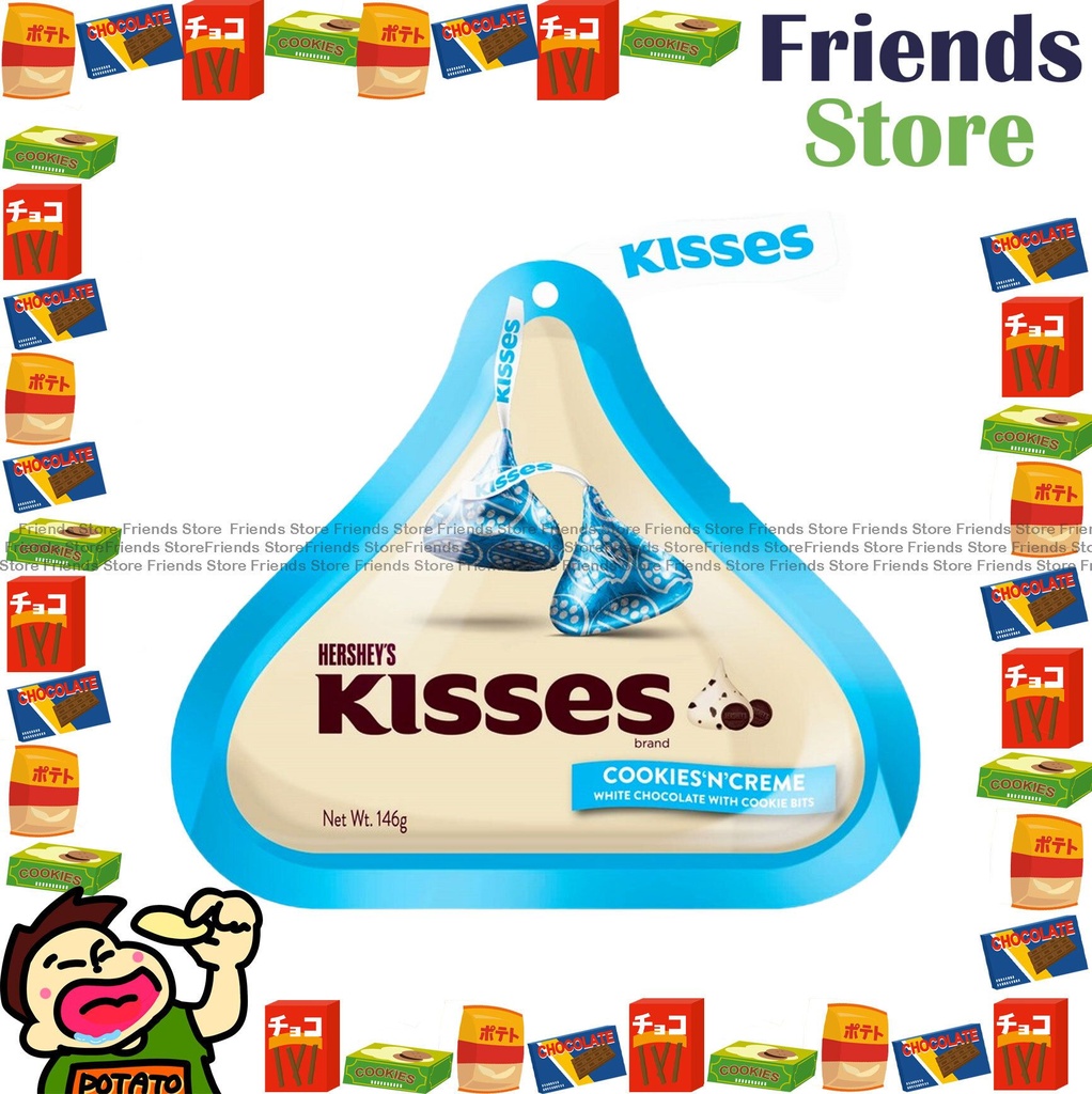 Hershey's Kisses - Hershey's Kisses Cookies & Crème White Chocolate with Cookies Bits (146g)