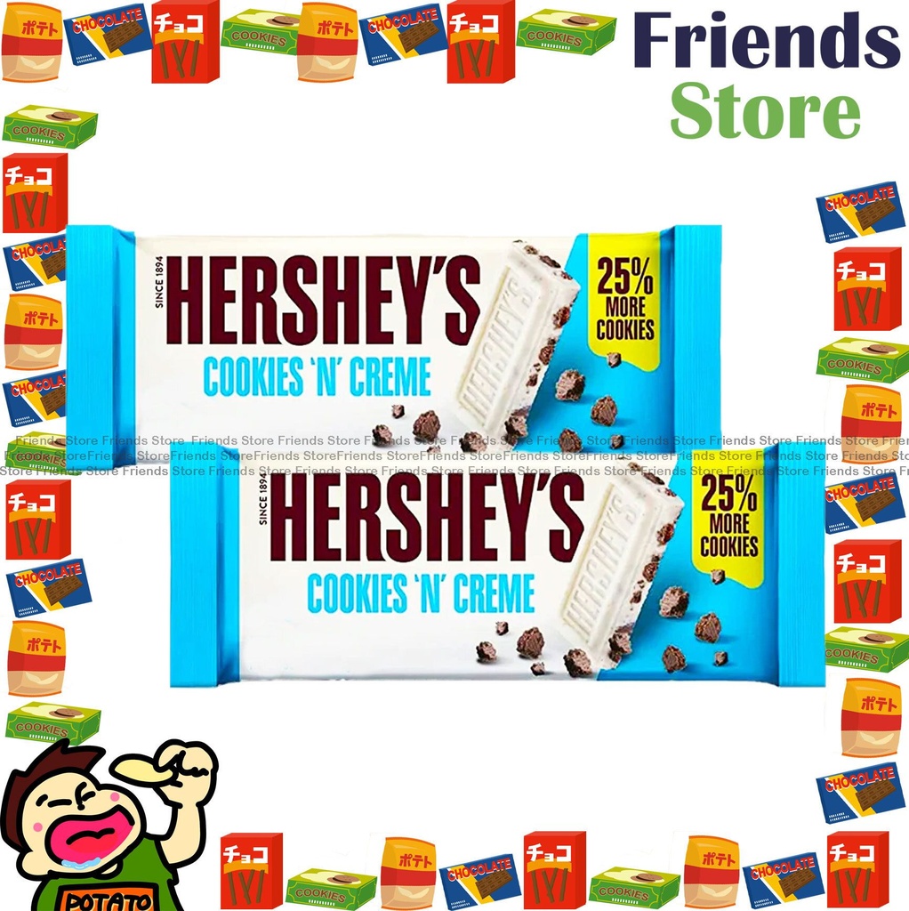 HERSHEY - Cookies & Creme Chocolate Bar (40g X 2)