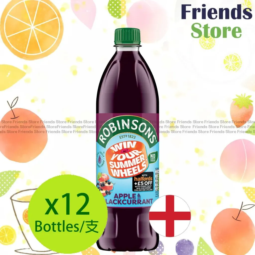 [4RB5F] Robinsons - Apple & Blackcurrant Juice(Concentrated)(No Added Sugar)(1L x 12)
