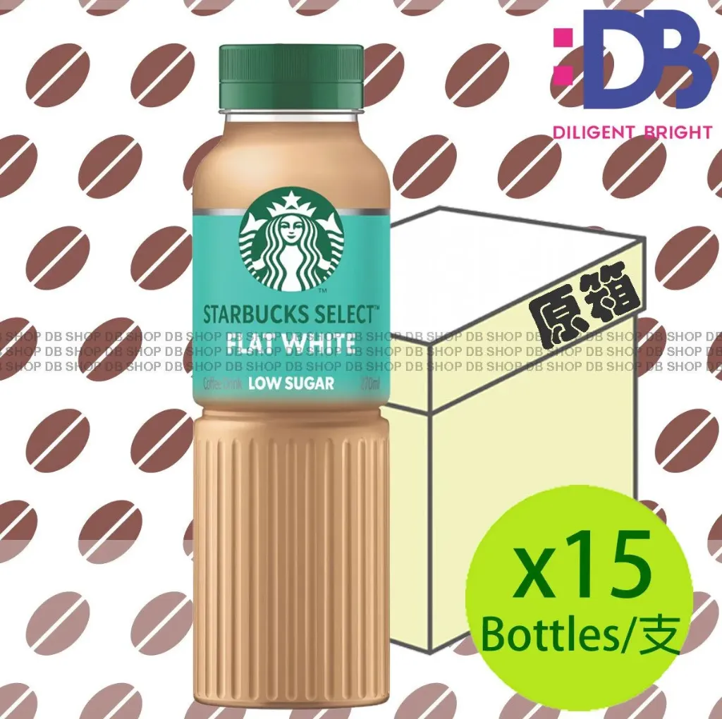 Starbucks - [케이스] 셀렉트 플랫 화이트 커피 (저당) (270ml × 15)
