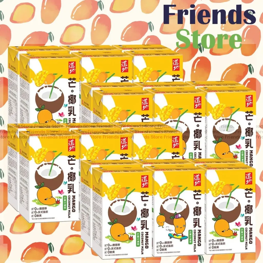 [4002119F] 道地 - [原箱] 紙包裝芒．椰乳飲品 (250毫升 X 6 X 4)