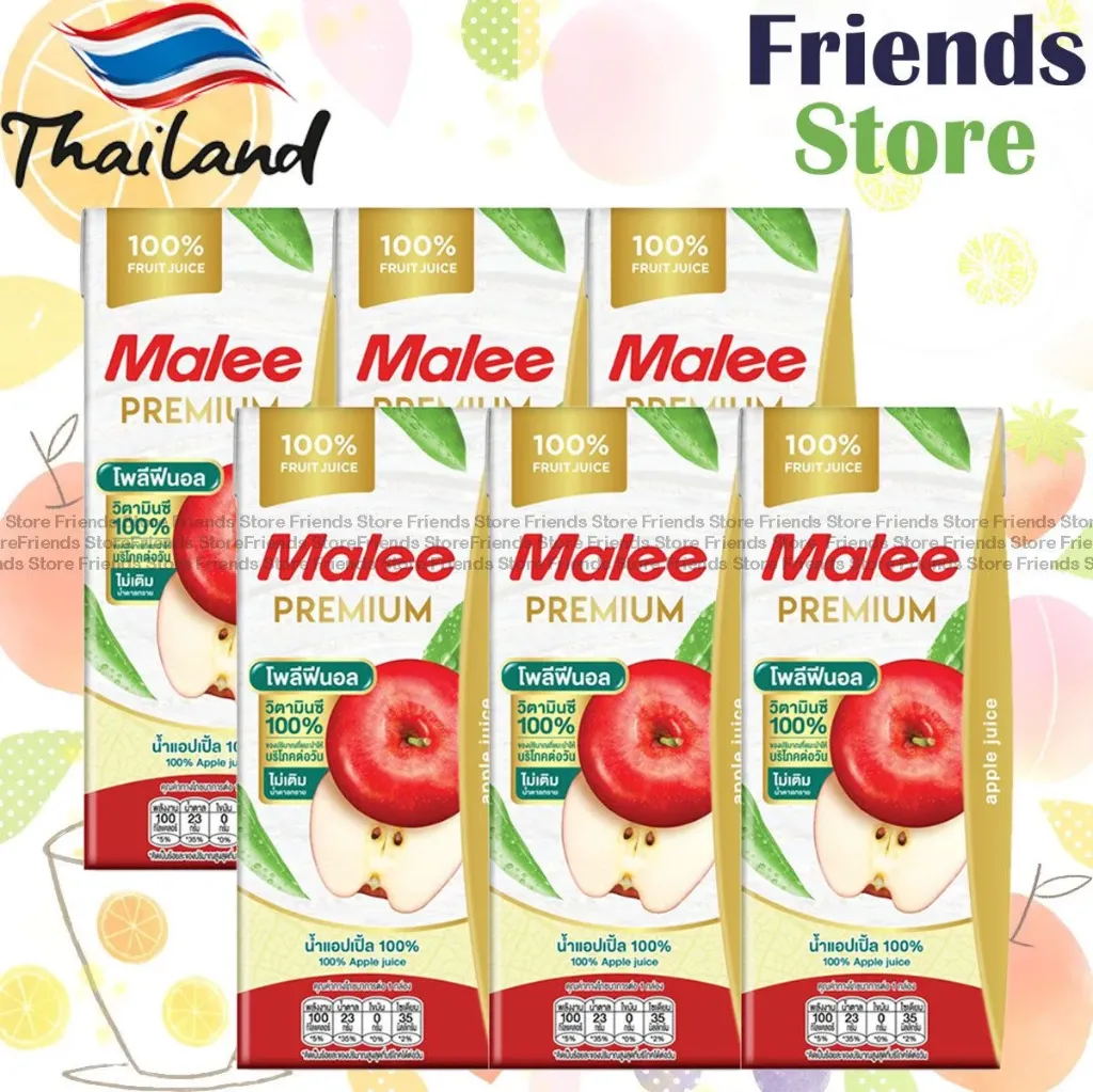 Malee - 100% Apple Juice (200ml X 3 X 2)