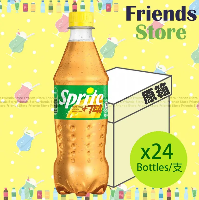 Sprite - [Full Case] Lemon Tea Flavoured Soda Beverage (500ml X 24)