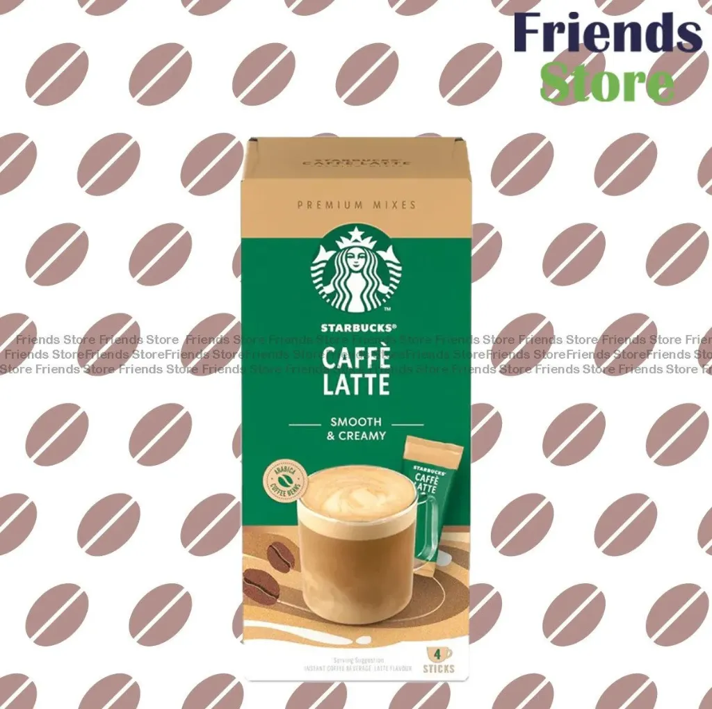 Starbucks - Instant Mixes - Caffe Latte (Smooth & Creamy) Box of 4 sticks
