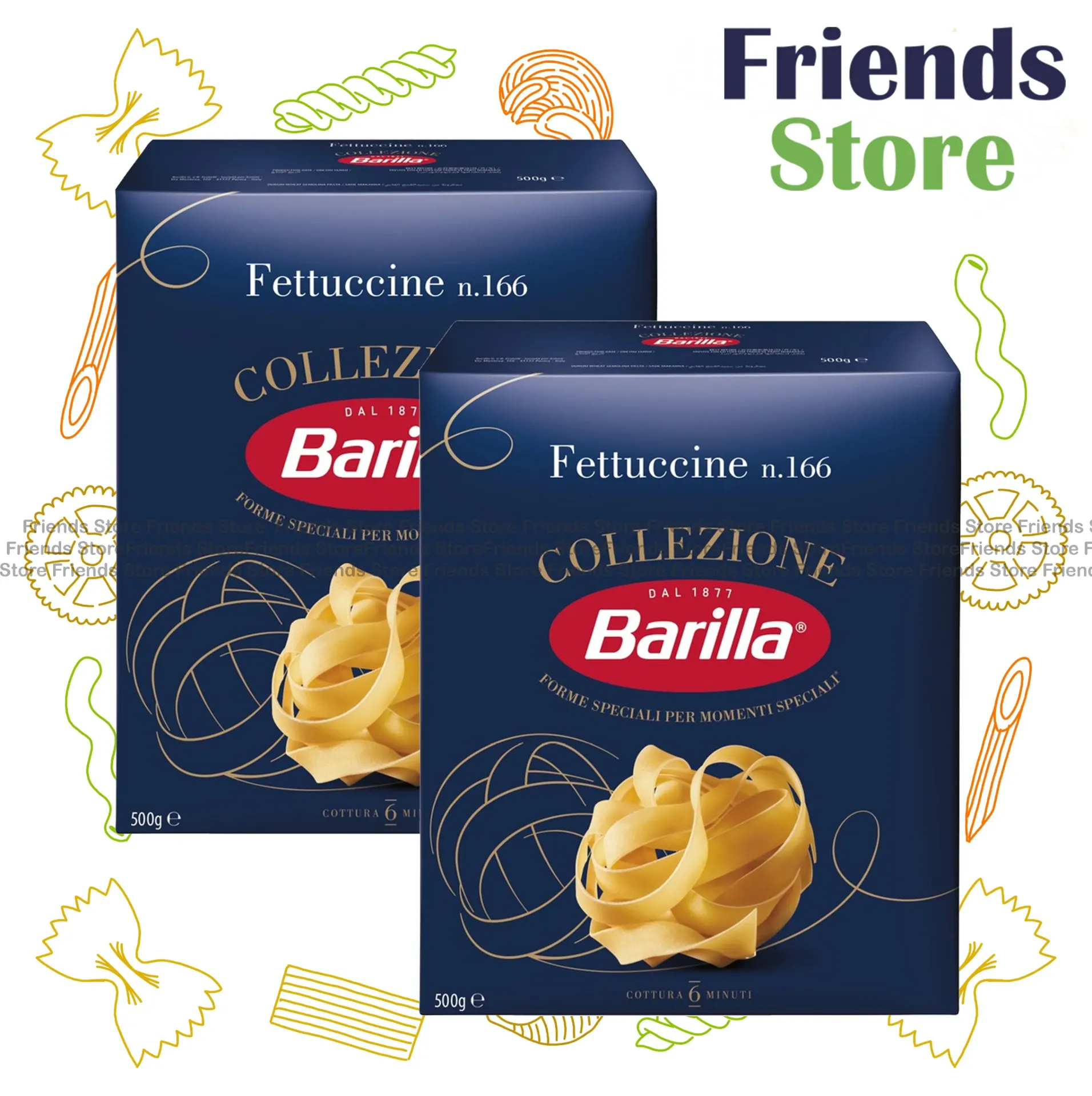 Barilla - フェットチーネ No.166 (500g×2個)