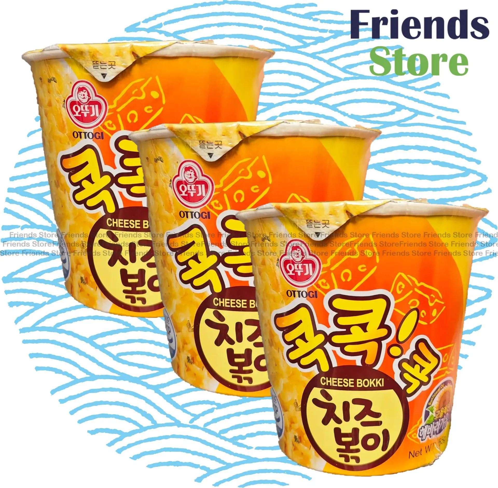 [4000961X] 不倒翁 - 芝士杯裝撈麵 (55克 X 3)