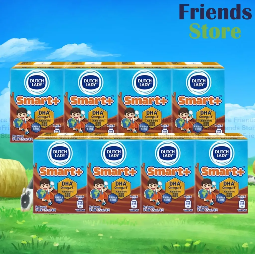 DUTCH LADY - Smart+ Chocolate Milk Beverage (125ml x 4 X 2)