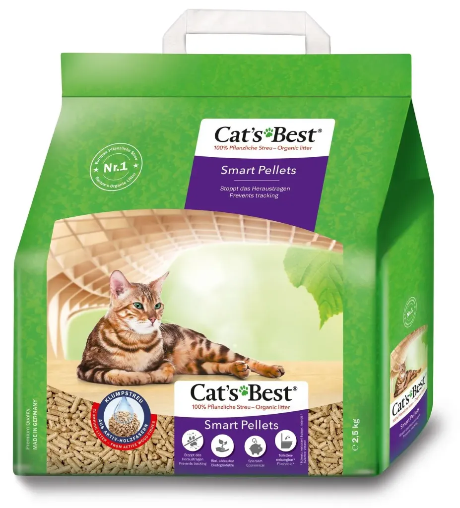 Cat's Best - 德國 不黏毛粘結 木貓砂 2.5kg/5L 高吸水量 除臭抗菌 凝結快 環保