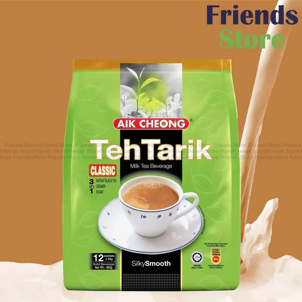 AIK CHEONG - Teh Tarik 3 in 1 Instant Classic Milk Tea 40g x 15 sachets