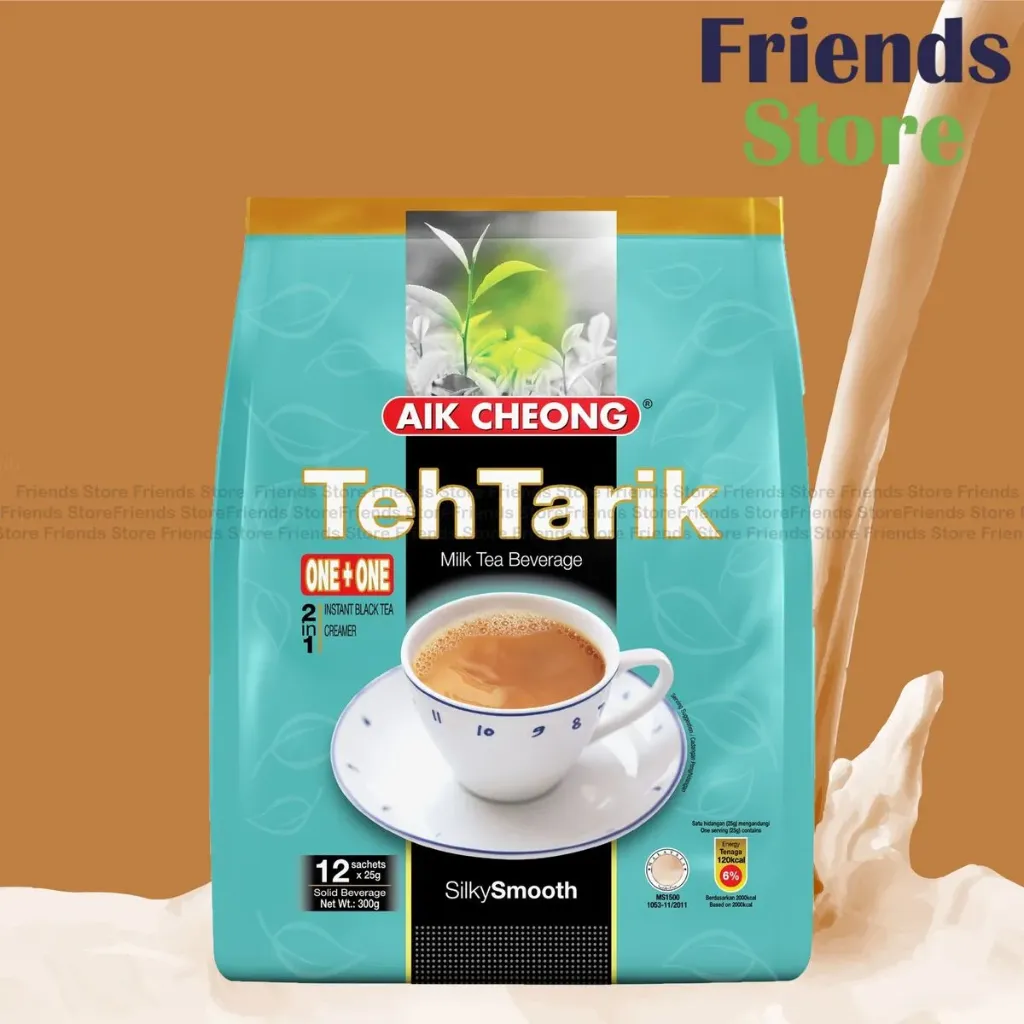 에익청 (AIK CHEONG) 테타릭 2 in 1 인스턴트 원 플러스 원 밀크티 25g × 12개입