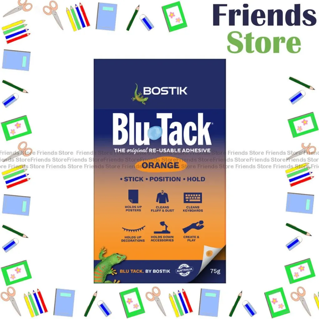 Bostik - Blu-Tack 75克寶貼萬用膠 - 螢光橙