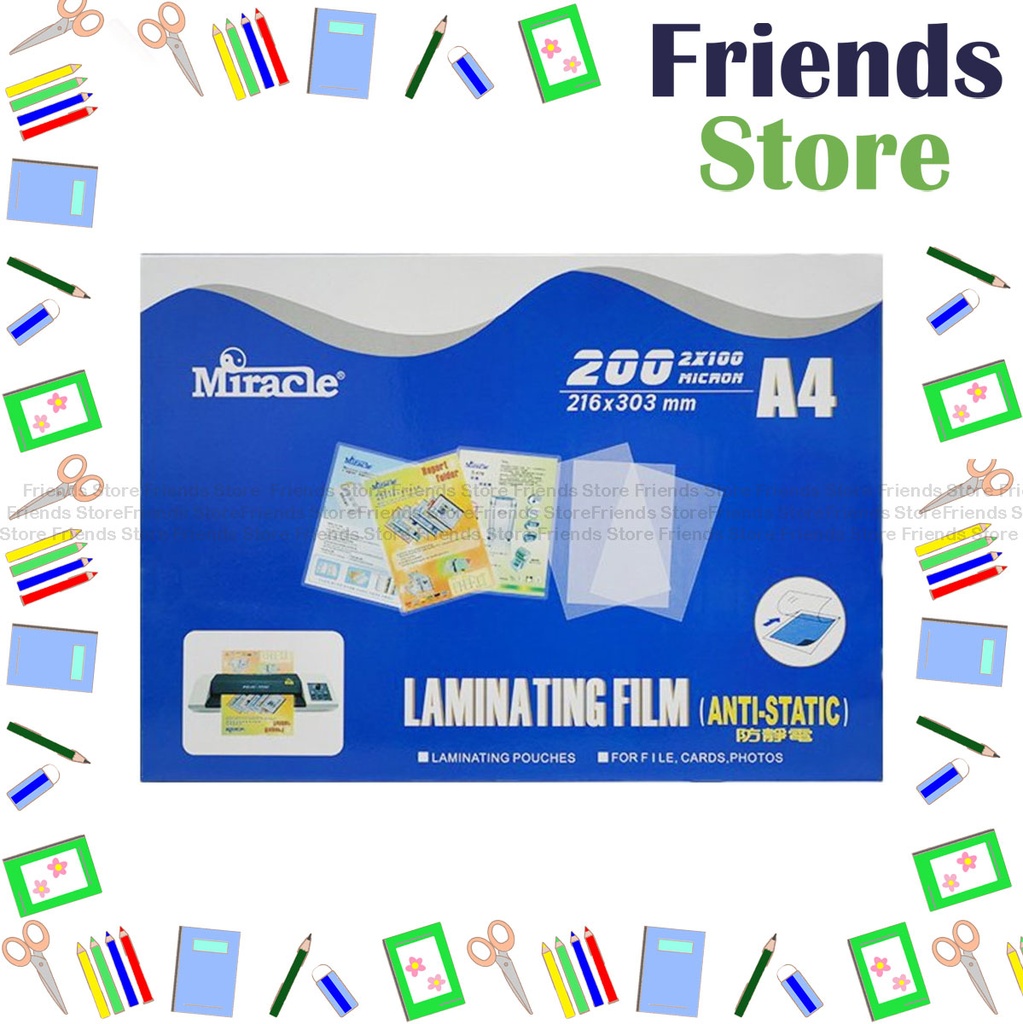 [16508] Miracle - A4 100mic Anti-Static  Laminating Film (100sheets/box)