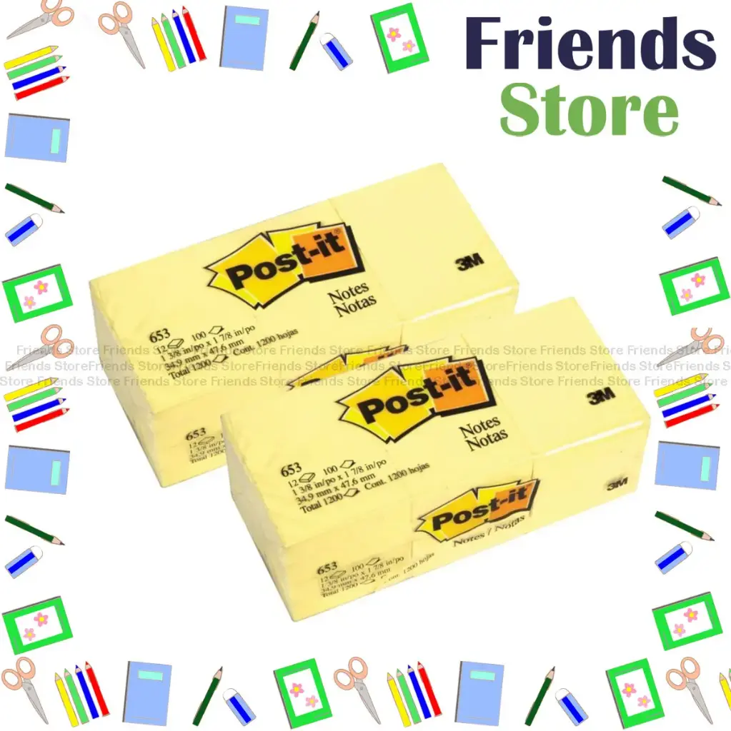 [653-YW] 3M - Post-it Notes 653 Sticky Notes