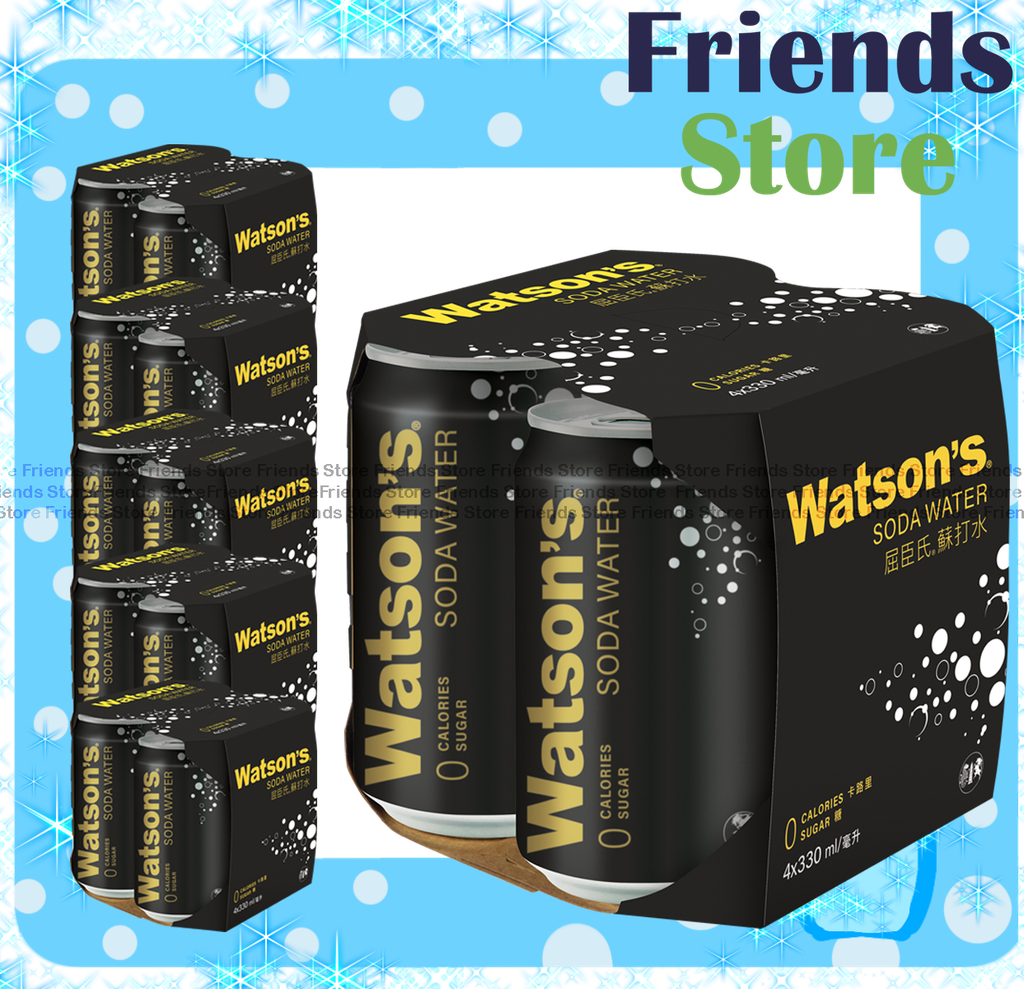 watsons - [Full case] canned soda water (330ml X 24) new/old packing randomly distributed