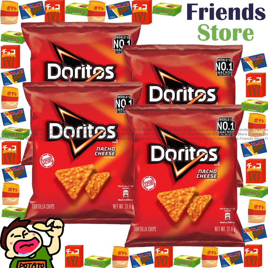 Doritos - (細包裝) Nacho Cheese Flavour Corn Chips(31.8g X 4)
