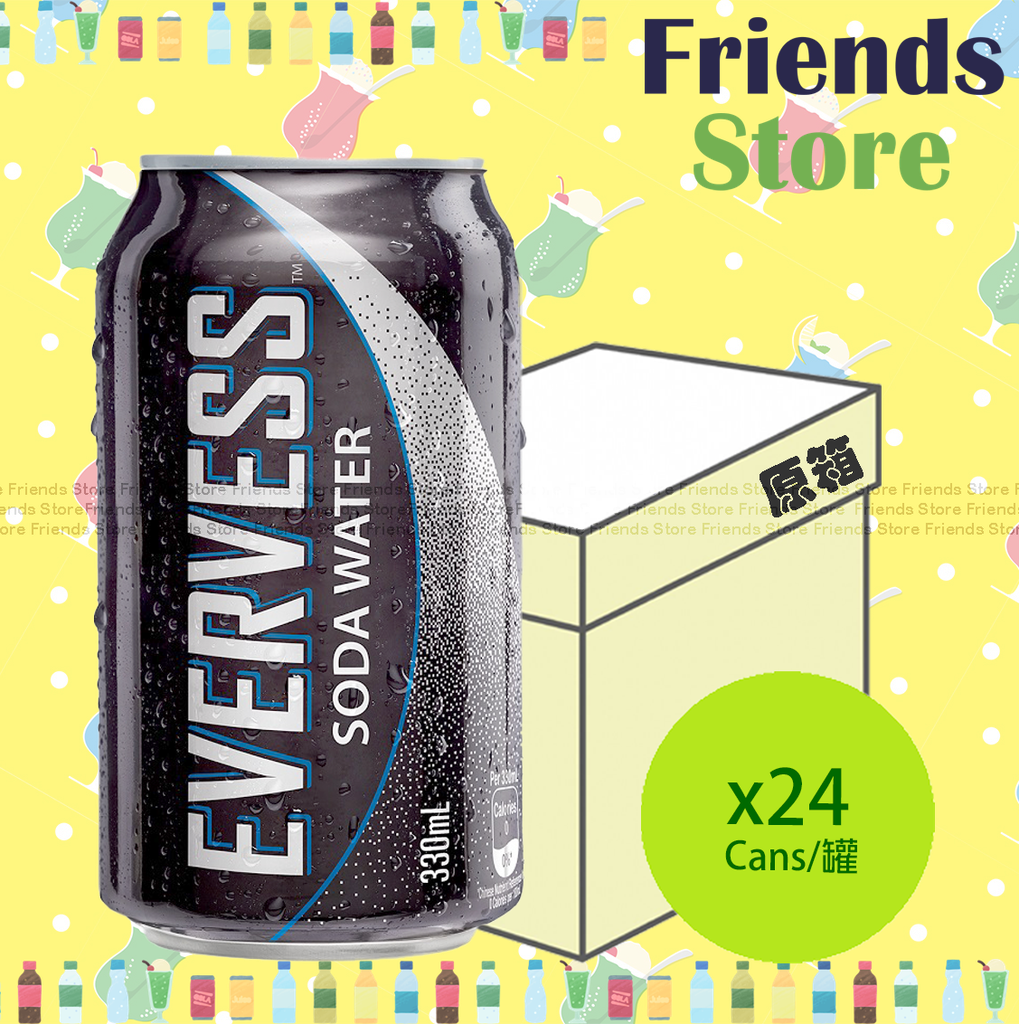 EVERVESS - [Full case] Canned Soda Water (330ml X 24)