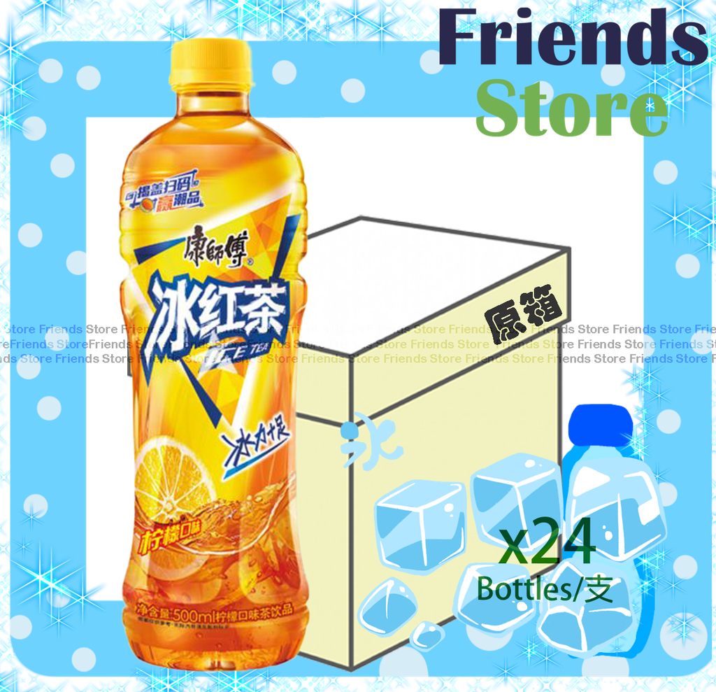 康師傅 - [原箱] 支裝冰紅茶 飲品 (500毫升 X 24)