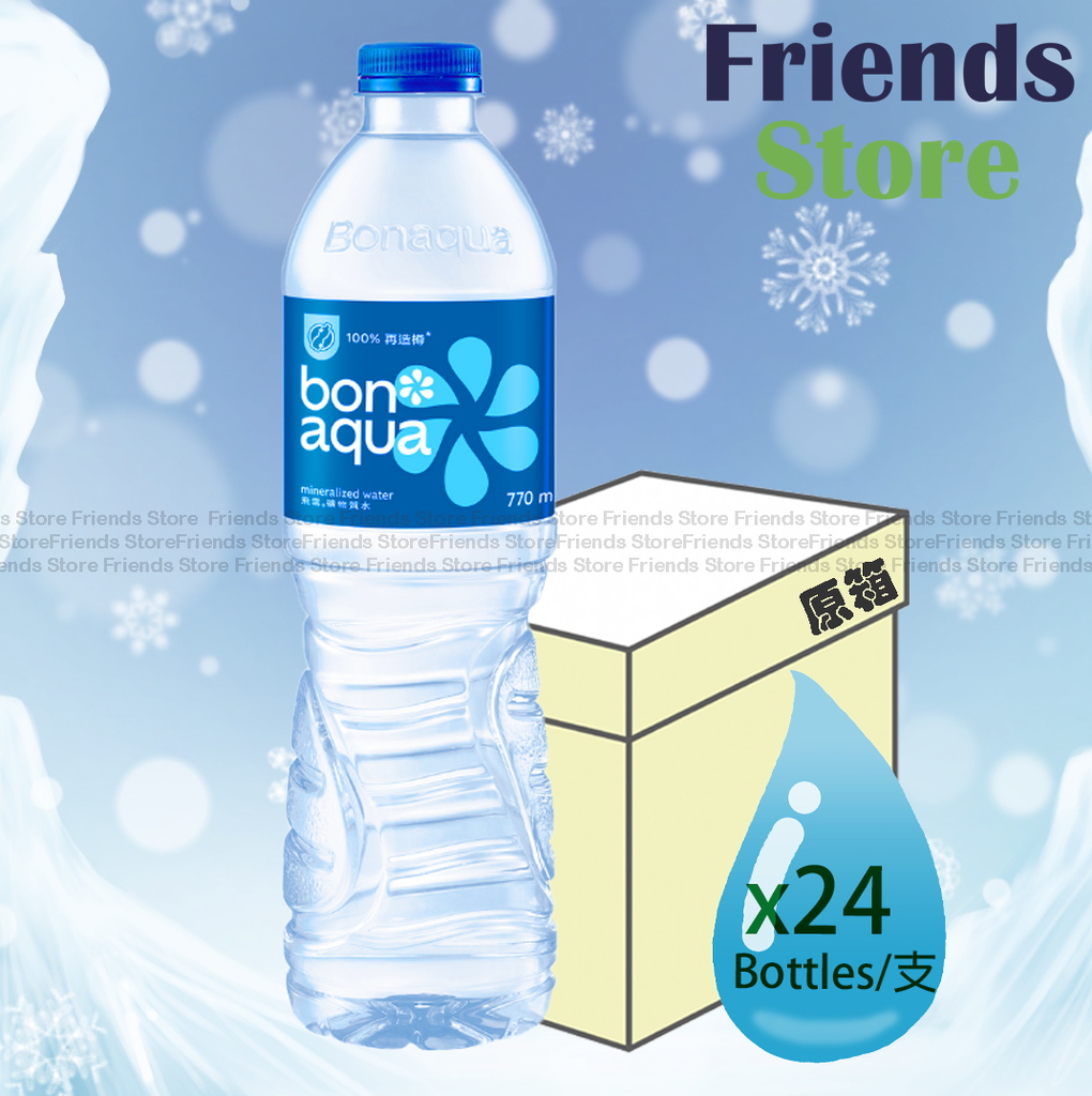 [400759J] Bonaqua - [Full case] Mineralized Water (770ml X 24)