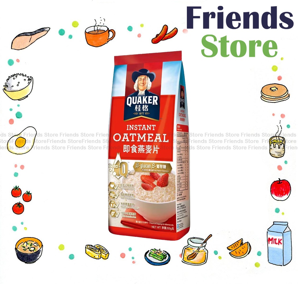 QUAKER - Instant Oatmeal Foil (紅色) (800g) 增量裝隨機發放