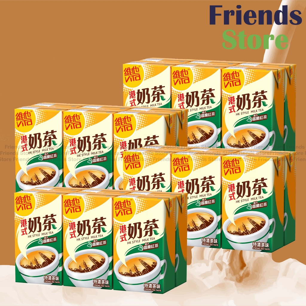 [400102KF] 維他 - [原箱] 紙包裝-(特濃茶味) 港式奶茶 (250毫升X 6 X 4)  