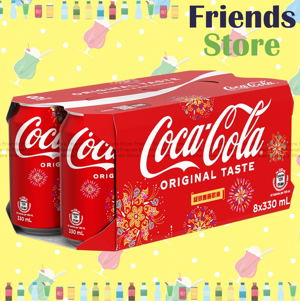 可口可樂 - 可樂汽水 (330毫升 X 8) #Coke #Coca-Cola