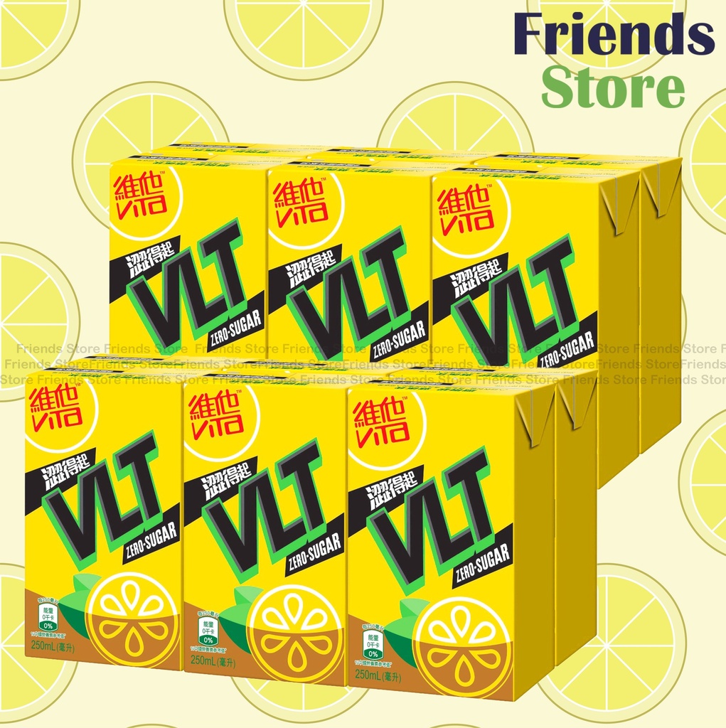 [400097G] Vita - 紙包裝-  Lemon Tea Zero Sugar (零糖)  (250ml X 6 X 2)