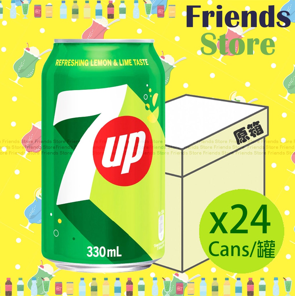 [400399] 7UP - 【オリジナルボックス】ソフトドリンク（330ml×24本）