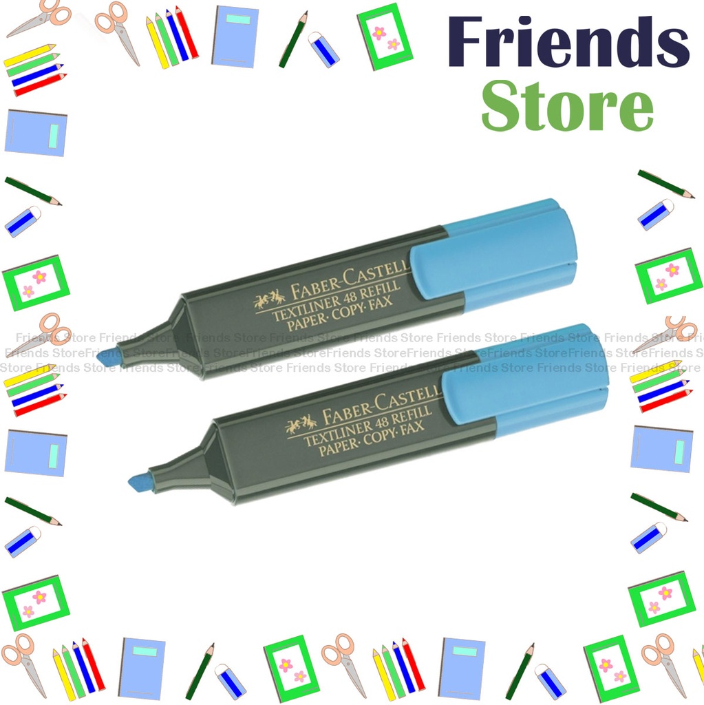 [12304S] FABER CASTELL - Textliner (Blue) x2pcs