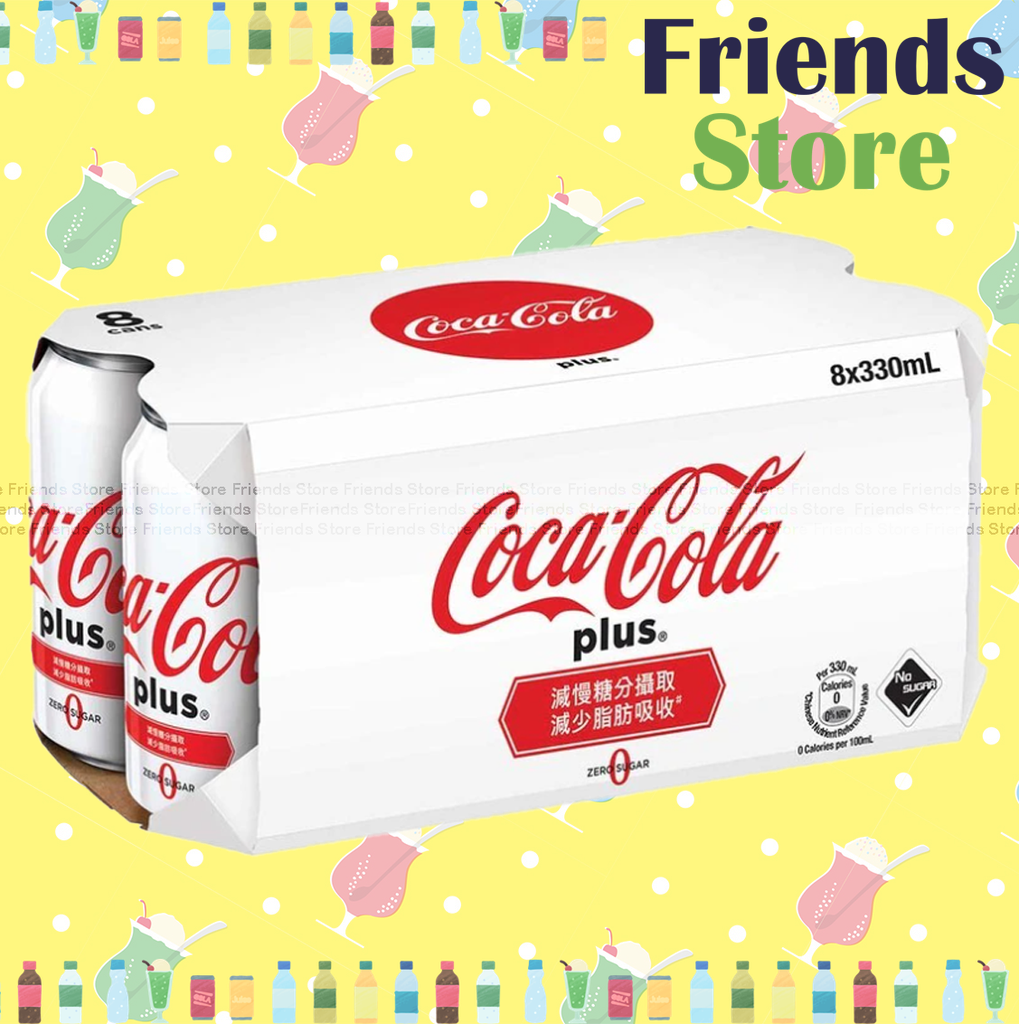 可口可樂 - Plus加系可樂膳食纖維(無糖汽水)  (330毫升 X 8) #Coca-Cola Coke