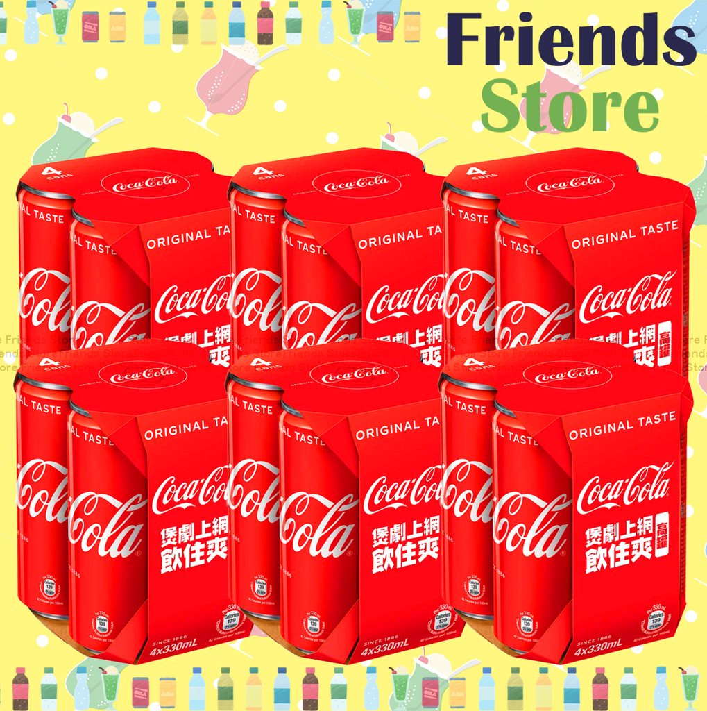 可口可樂 - [原箱] "高罐" 可樂汽水  (330毫升 X 4 X 6) #Coke #Coca-Cola