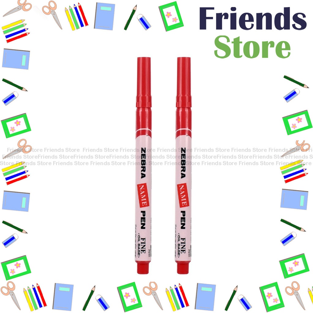 [REDNAME] Zebra 斑馬牌 - Name Pen 1.0mm Red [2pcs]