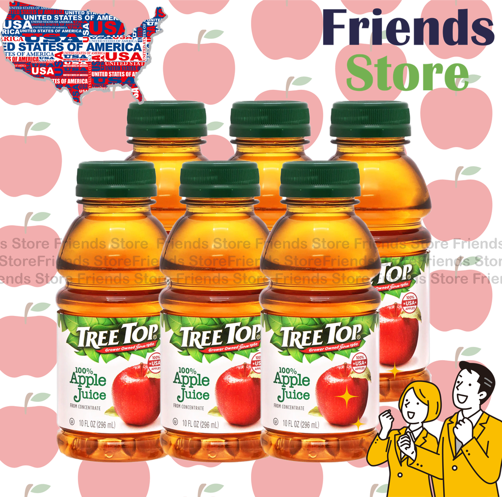 [4004431A] TreeTop - Bottled 100% Apple Juice (10oz X 6)"The BBD format of USA Goods is Month-Day-Year. Pls be reminded