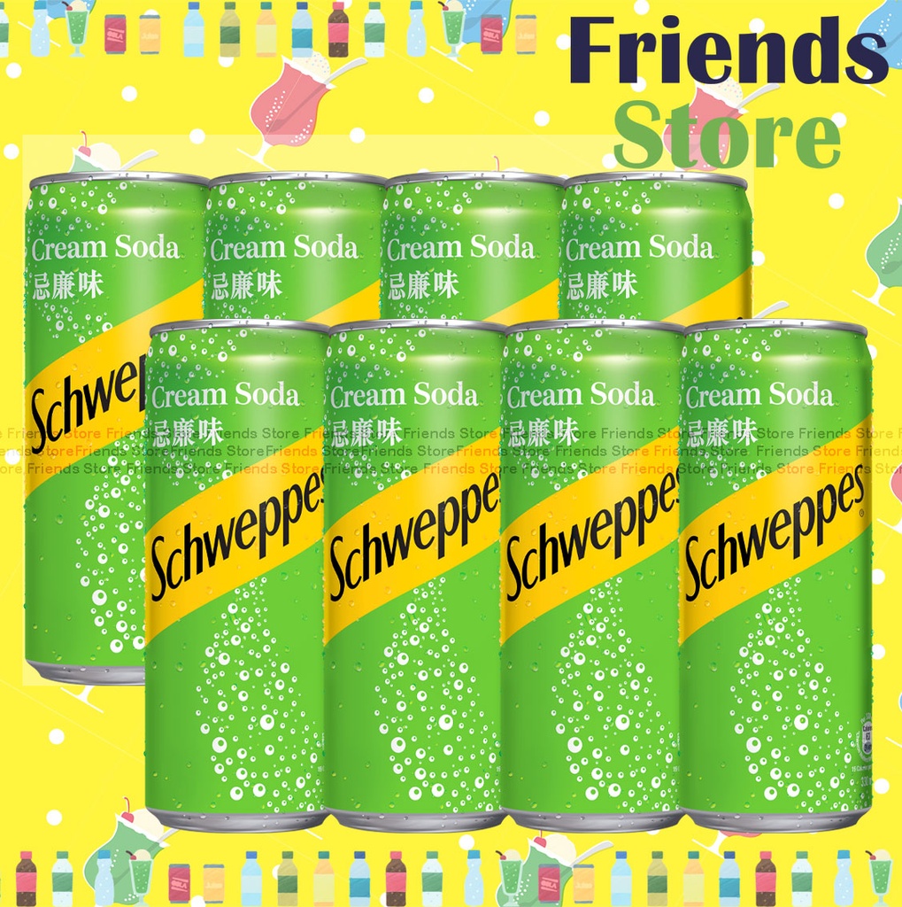 [400169H] Schweppes - Tall Can  Cream Soda (330ml X 8)