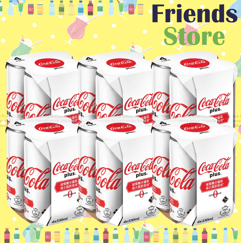 [400165HF] Coca-Cola - [Full Case] "Tall Can"  PLUS Cola (330ml X 4 X 6)