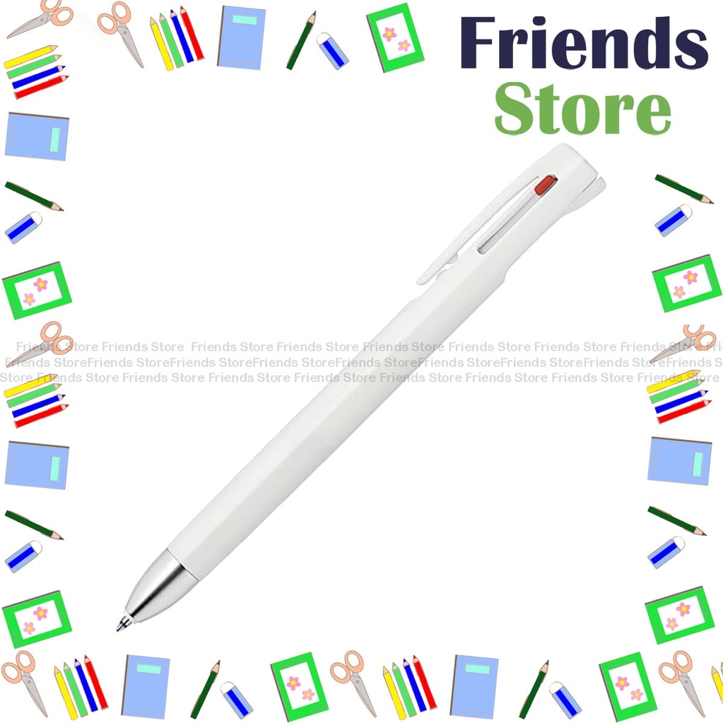 ゼブラ - 日本製 BLen 3C 赤・青・黒 ボールペン 0.5mm 白軸 (B-B3AS88-W)