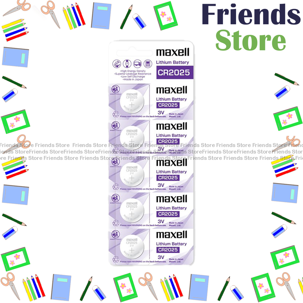 [12766_5] Maxell - CR2025 button battery (pack of 5pcs) 