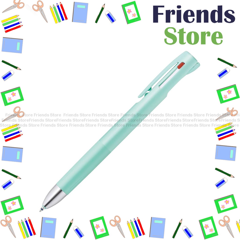 Zebra 斑馬牌 - Blen 3-Colour Emulsion Ink Ball-point Pen 0.7mm Mint Green Barrel (B-B3A88-BG)