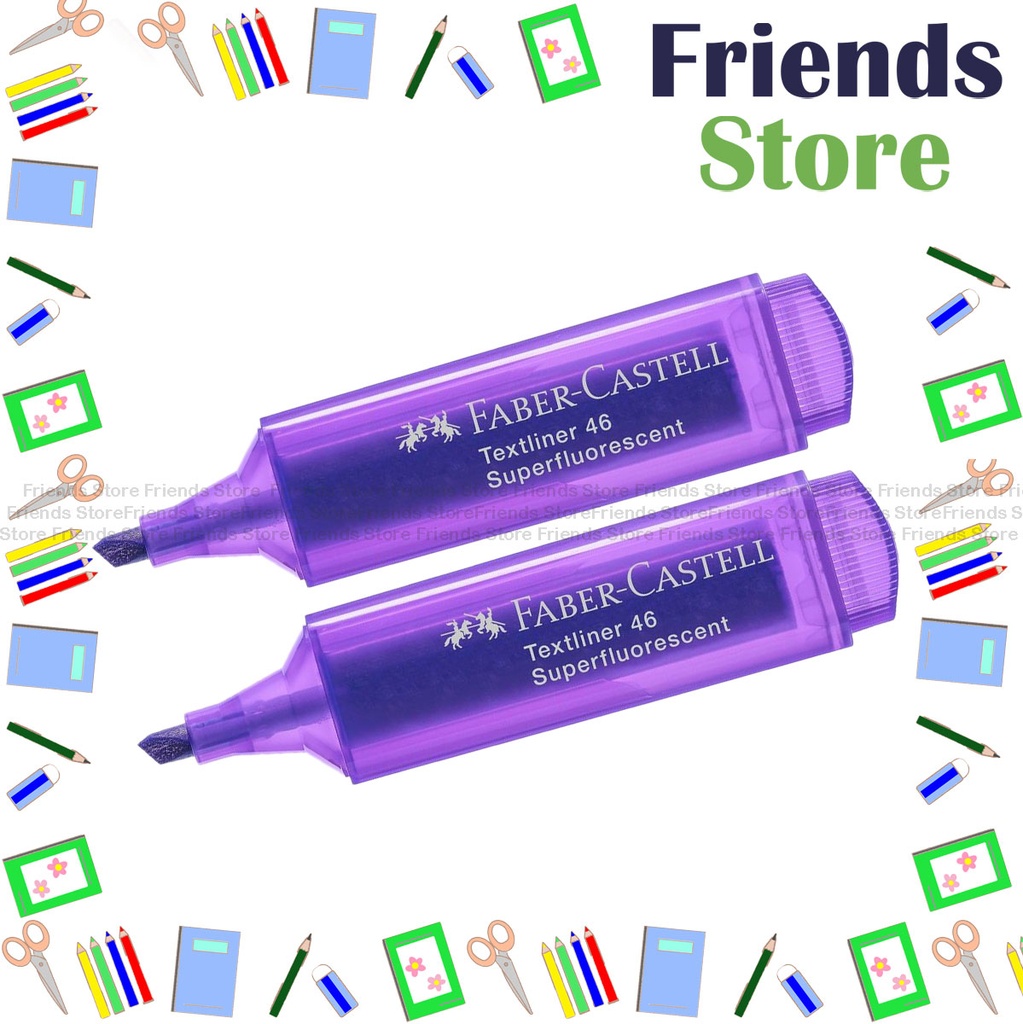 [12305S] ปากกาเขียนเส้น FABER CASTELL (สีม่วง) 2 ด้าม