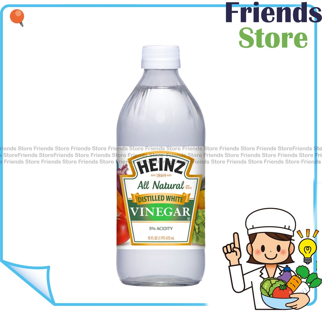 ハインツ - ホワイトビネガー（16オンス/473ml x 1）