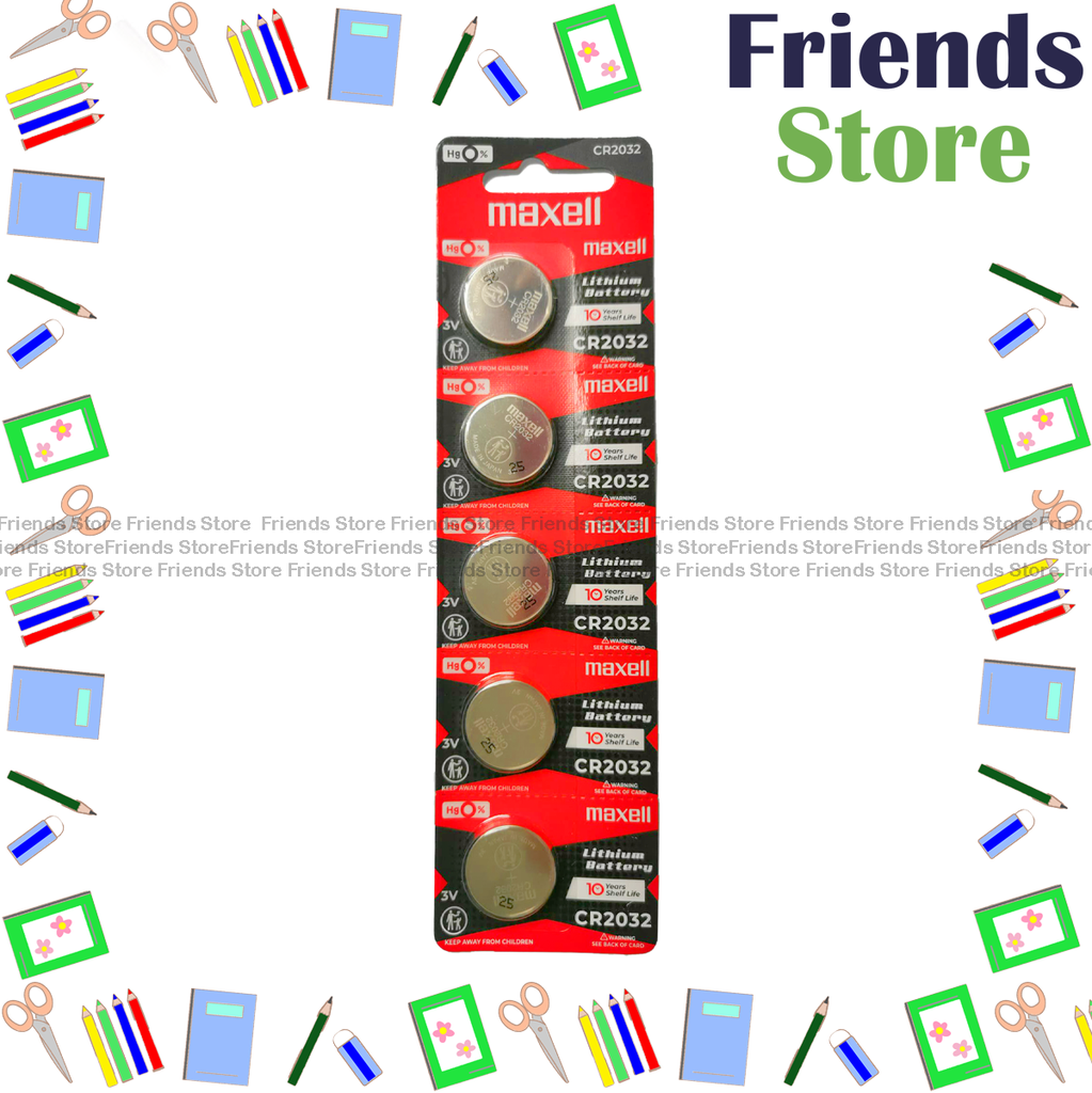 [12766A_5] Maxell - CR2032 button battery (pack of 5pcs)