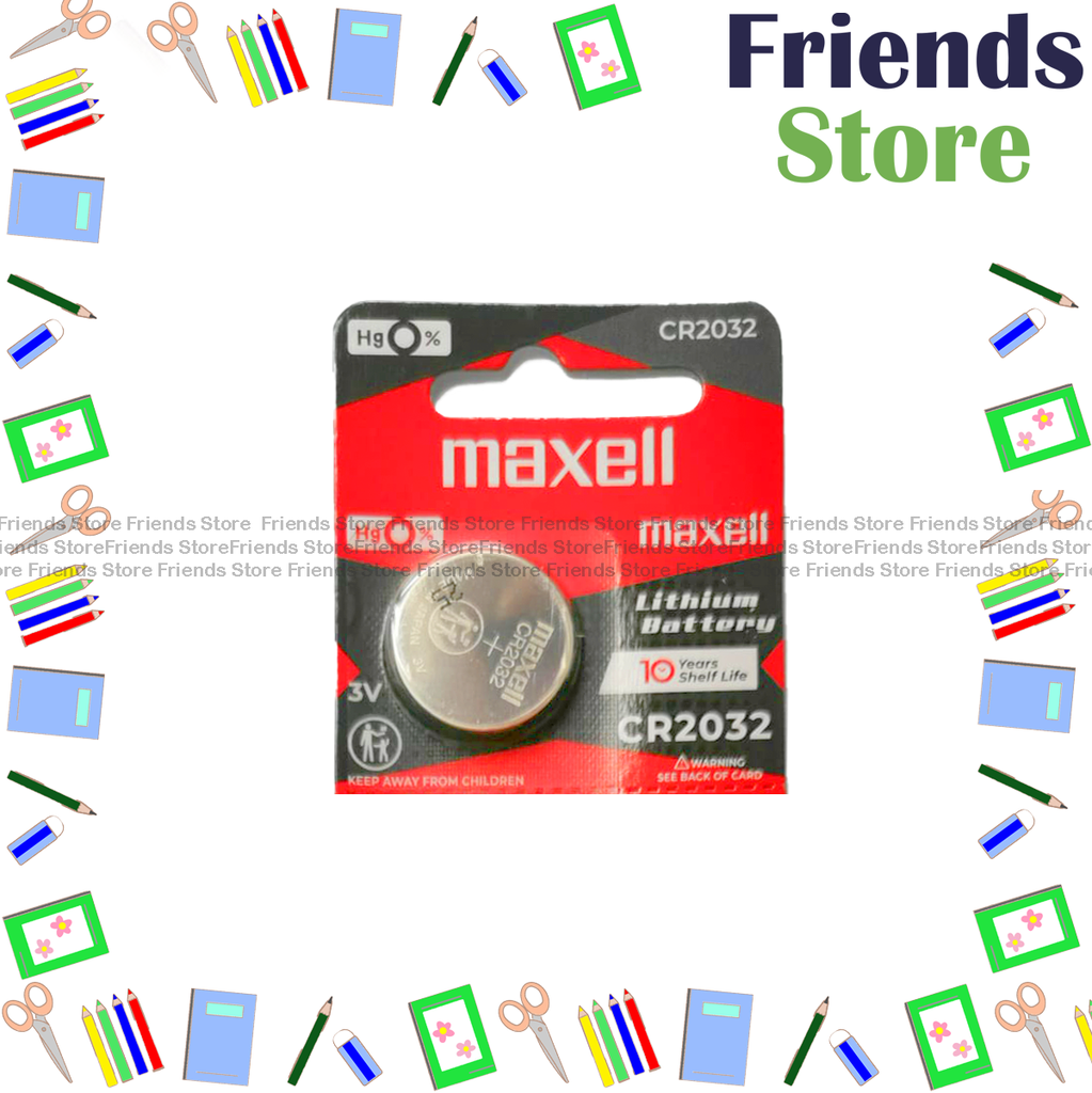Maxell - 香港ライセンス CR2032 ボタン電池 電池セル (1 個)
