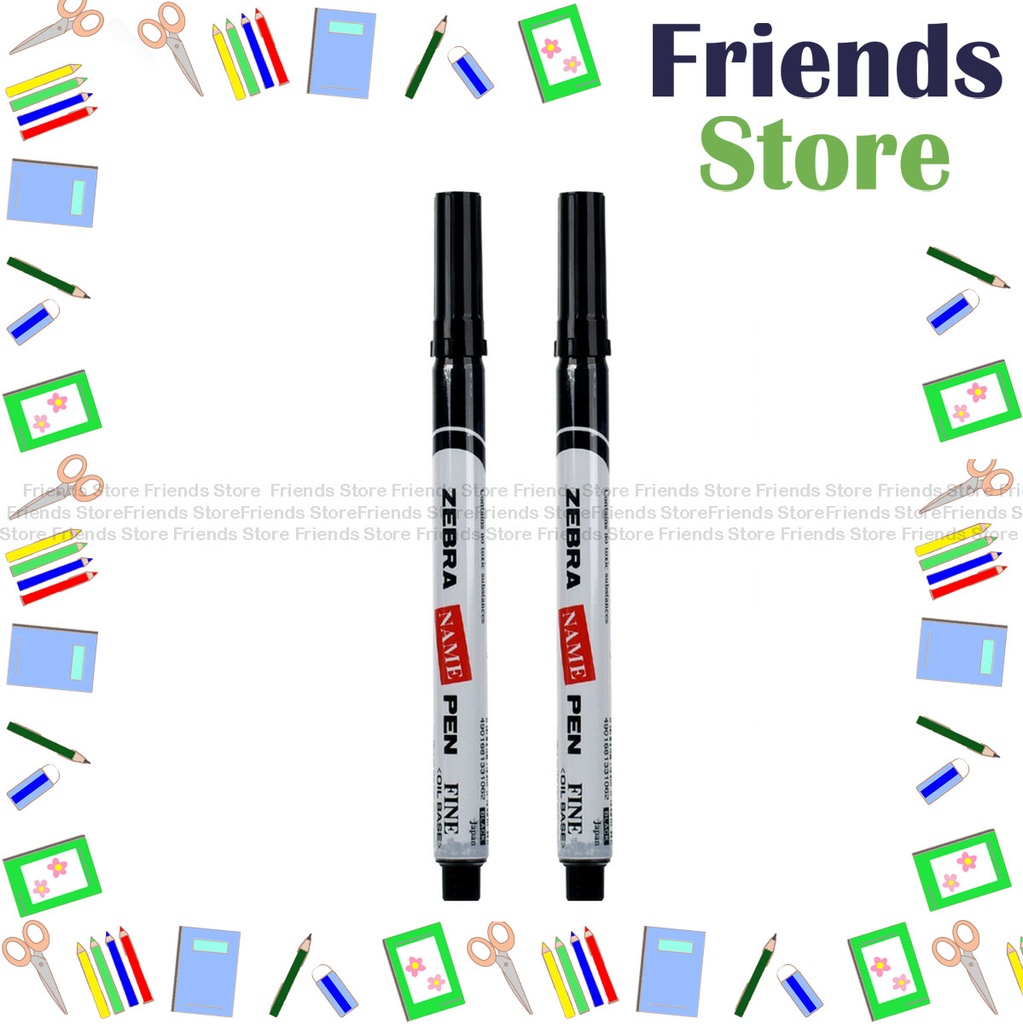[BLKNAME] Zebra 斑馬牌 - Name Pen 1.0mm Black [2pcs]